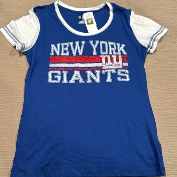 NFL Tops - New York Giant short sleeve tees. red glitter! Size M, L & XL. NWT NHE​